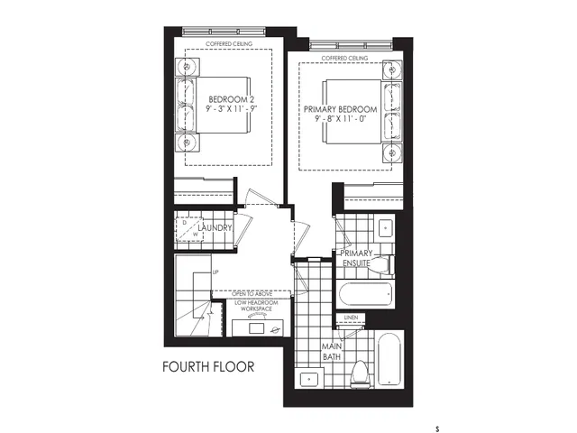 The Sky Towns 1139a floor plan at Westshore at Long Branch Towns