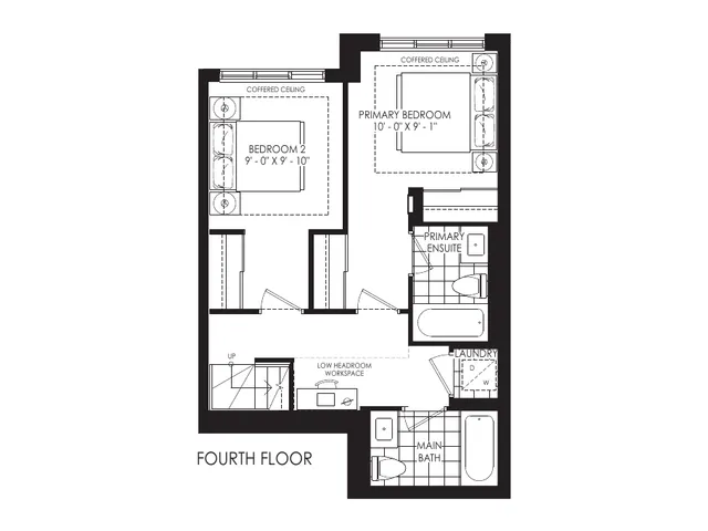 The Sky Towns 1215 floor plan at Westshore at Long Branch Towns