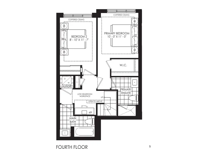 The Sky Towns 1155 floor plan at Westshore at Long Branch Towns