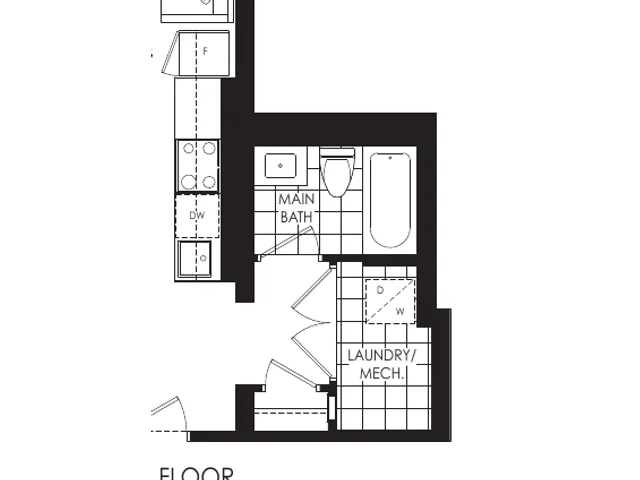 The Flats 530 floor plan at Westshore at Long Branch Towns
