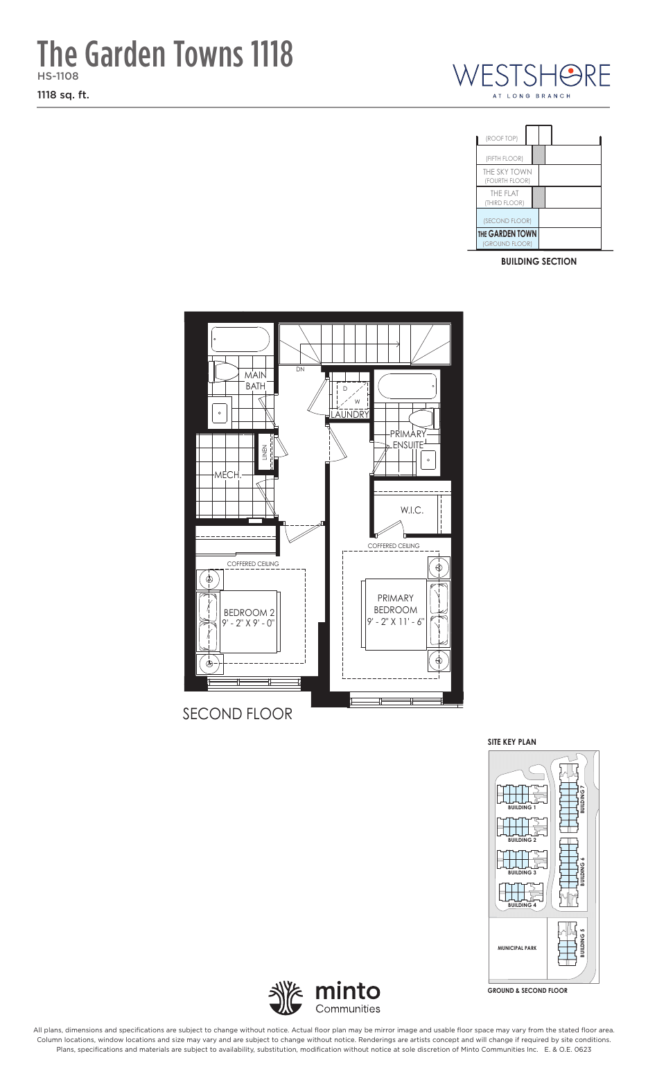 The Garden Towns 1118 Second Floor at Westshore at Long Branch Towns floor plan