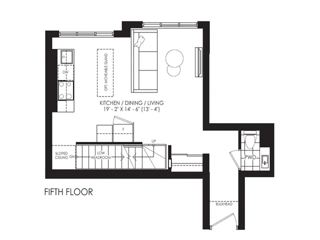 The Sky Towns 1106 floor plan at Westshore at Long Branch Towns