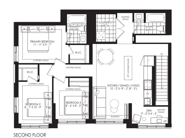 The Flats 1183 floor plan at Westshore at Long Branch Towns